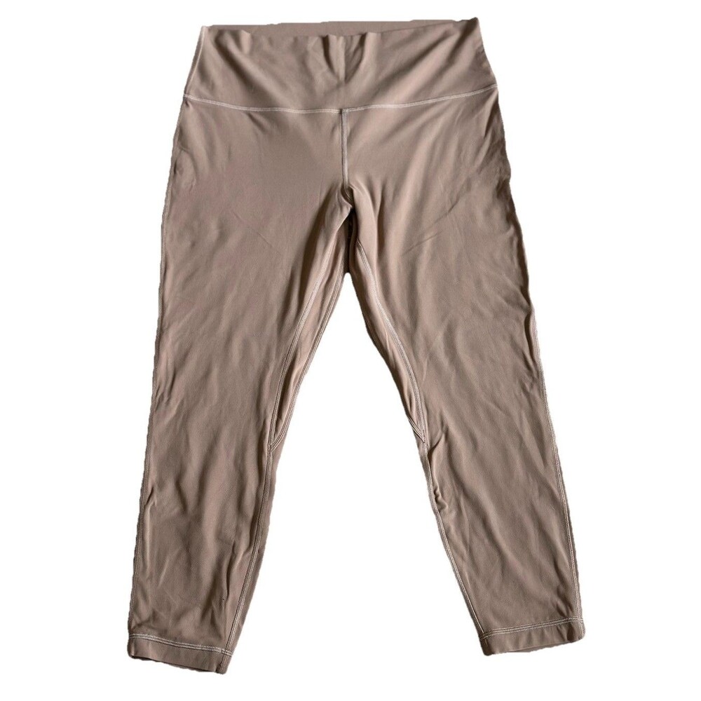 Lululemon Align High-Rise Leggings 25 Sz 14 Dusty Clay Hidden Pocket Activewear